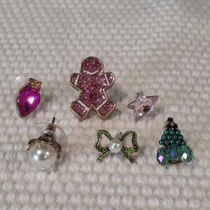 Betsey Johnson Christmas Earrings